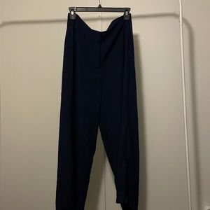Armani Excahnge navy wide leg slack